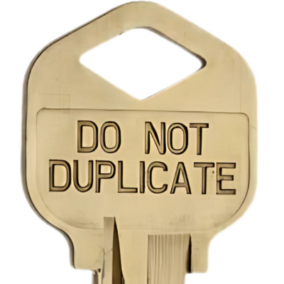 Do Not Duplicate Keys can be copied anywhere, by anyone, at anytime.